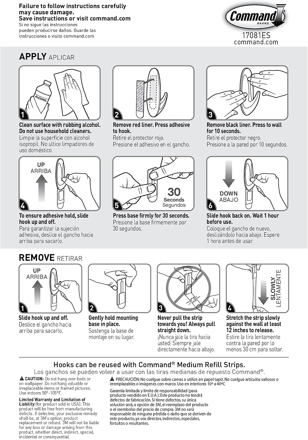 Command Medium Designer Hooks. 2 Hooks and 4 Strips. Damage-Free Hanging Wall Hook with Adhesive Strips. Adhesive Hooks for Hanging Back to School Dorm Organizers. Holds up to 3 lb - Image 9