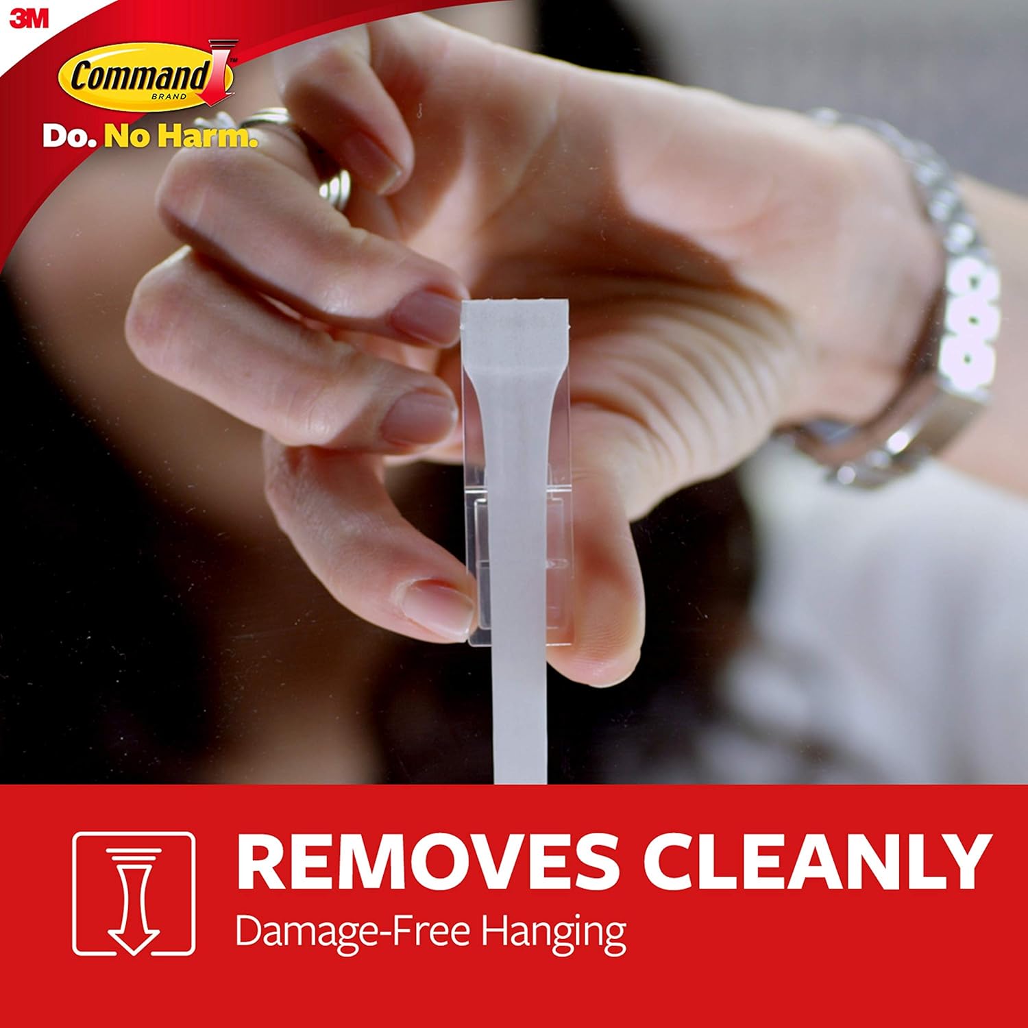 Command Medium Designer Hooks. 2 Hooks and 4 Strips. Damage-Free Hanging Wall Hook with Adhesive Strips. Adhesive Hooks for Hanging Back to School Dorm Organizers. Holds up to 3 lb - Image 5